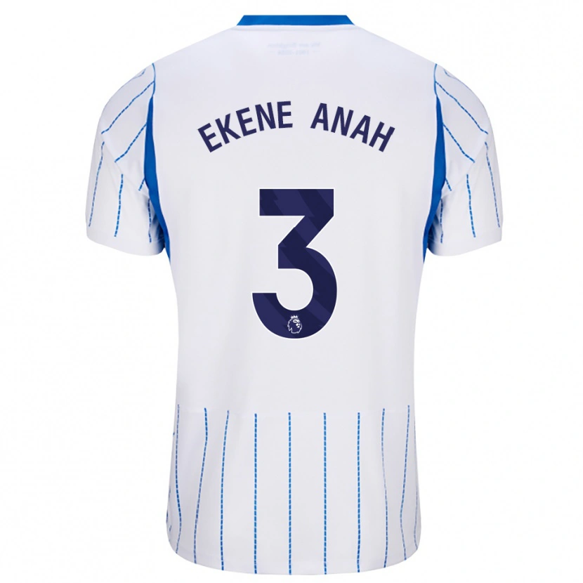Danxen Donna Maglia Cristiano Ekene Anah #3 Blu Dodger Bianco Kit Gara Away 2026/27 Maglietta