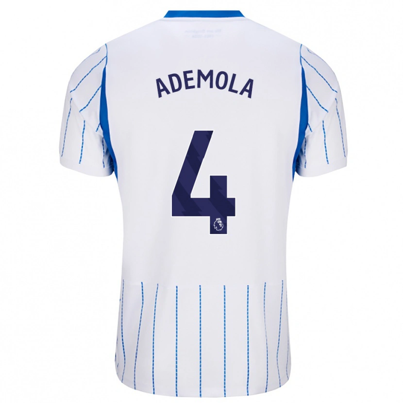 Danxen Donna Maglia Sebastian Ademola #4 Blu Dodger Bianco Kit Gara Away 2026/27 Maglietta