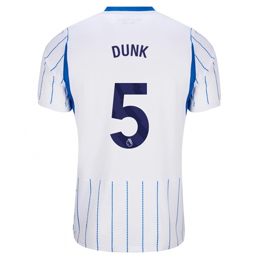 Danxen Donna Maglia Lewis Dunk #5 Blu Dodger Bianco Kit Gara Away 2026/27 Maglietta