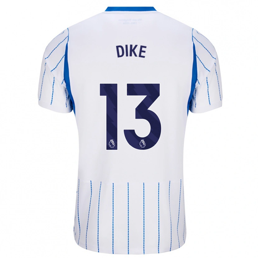 Danxen Donna Maglia Michael Dike #13 Blu Dodger Bianco Kit Gara Away 2026/27 Maglietta