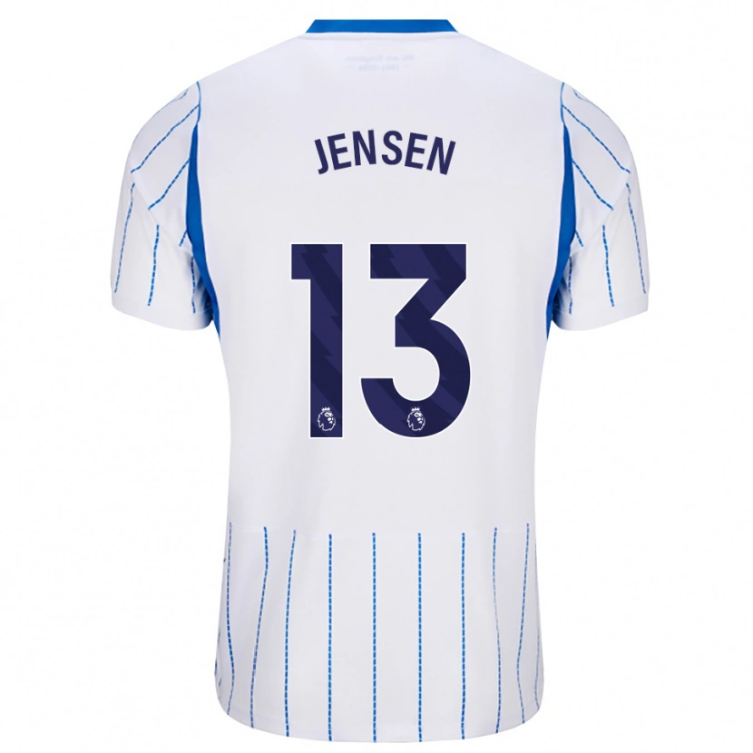 Danxen Donna Maglia Sebastian Jensen #13 Blu Dodger Bianco Kit Gara Away 2026/27 Maglietta