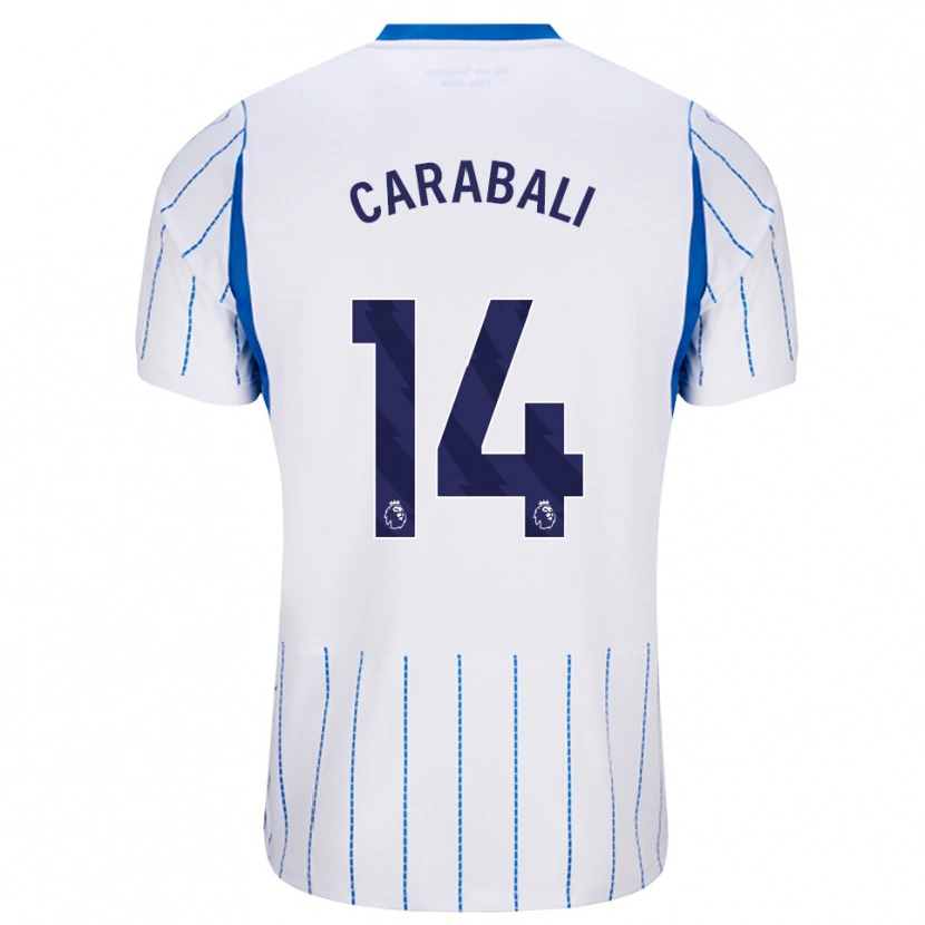 Danxen Donna Maglia Jorelyn Andrea Carabalí Martínez #14 Blu Dodger Bianco Kit Gara Away 2026/27 Maglietta