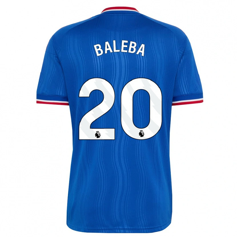 Danxen Donna Maglia Carlos Baleba #20 Blu Bianco Rosso Kit Gara Away 2026/27 Maglietta
