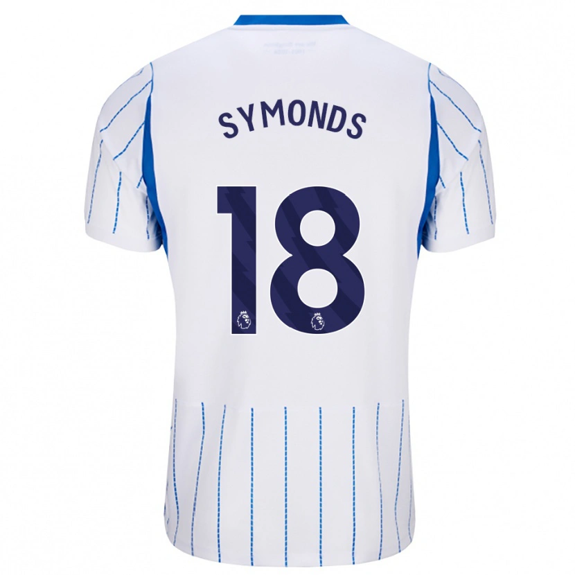 Danxen Donna Maglia Maisie Symonds #18 Blu Dodger Bianco Kit Gara Away 2026/27 Maglietta