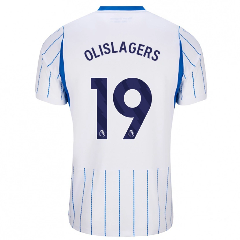 Danxen Donna Maglia Marisa Olislagers #19 Blu Dodger Bianco Kit Gara Away 2026/27 Maglietta