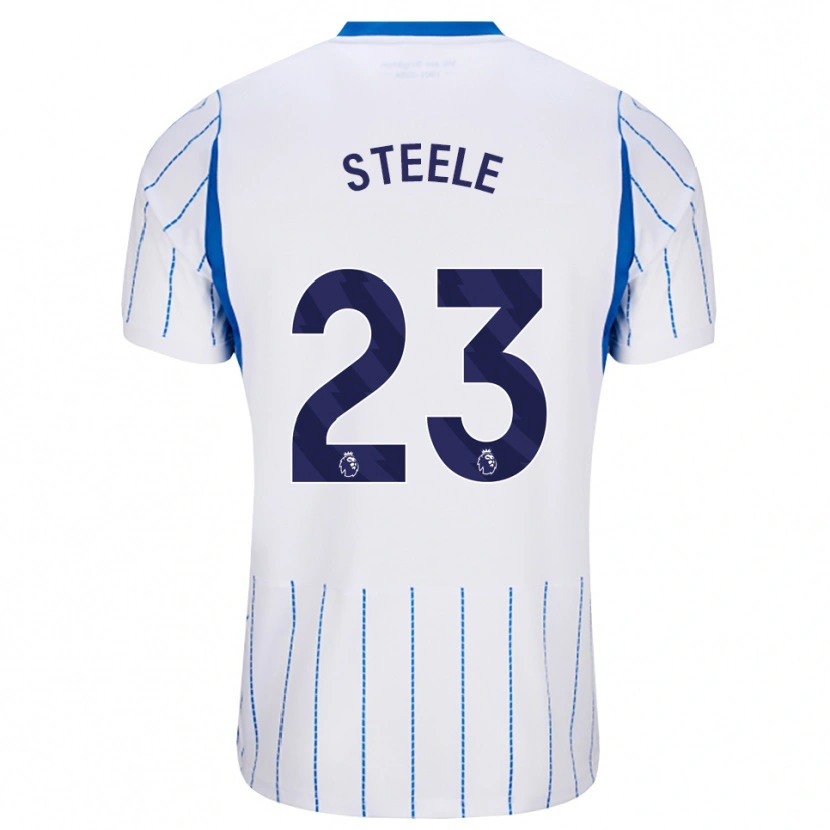 Danxen Donna Maglia Jason Steele #23 Blu Dodger Bianco Kit Gara Away 2026/27 Maglietta