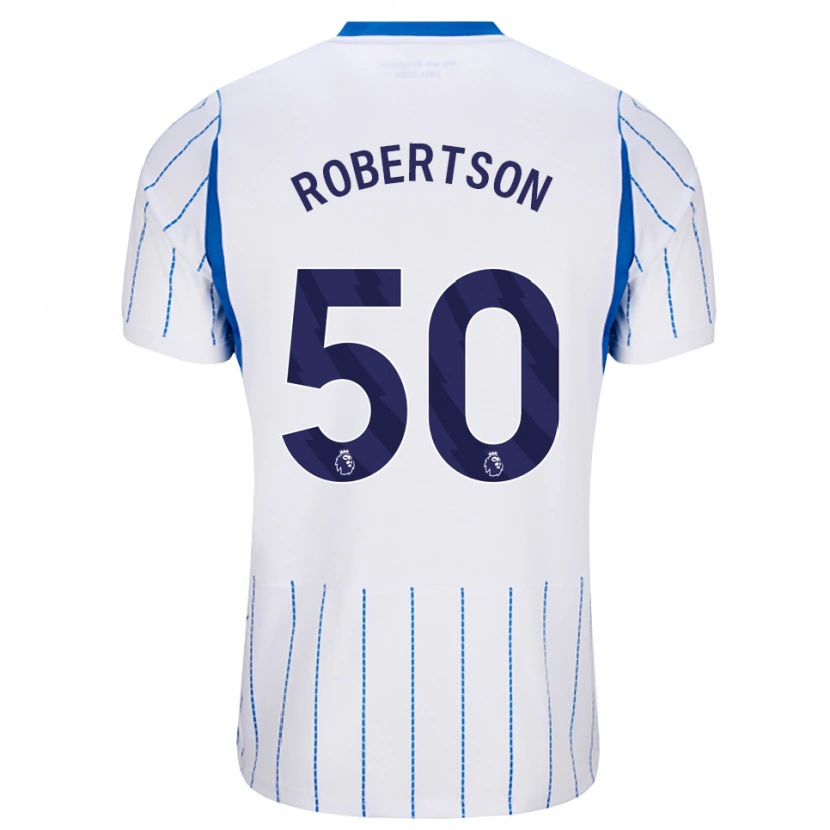 Danxen Donna Maglia Josh Robertson #50 Blu Dodger Bianco Kit Gara Away 2026/27 Maglietta