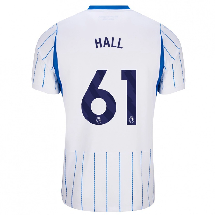 Danxen Donna Maglia Steven Hall #61 Blu Dodger Bianco Kit Gara Away 2026/27 Maglietta