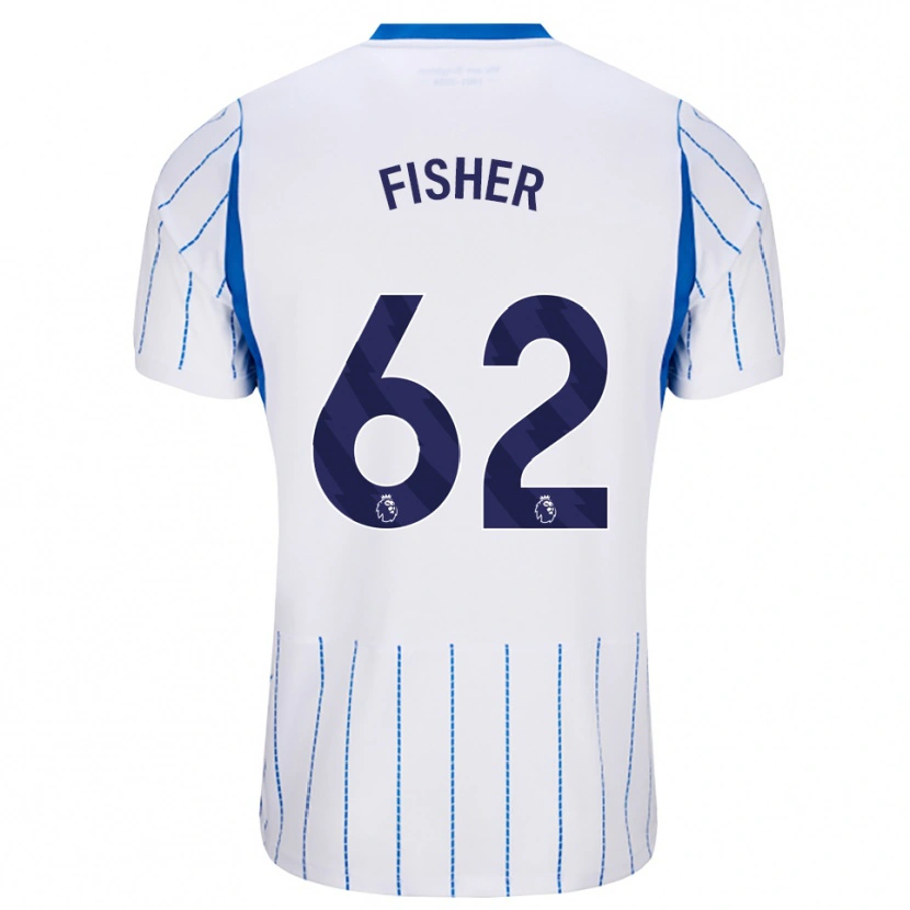 Danxen Donna Maglia Hugo Fisher #62 Blu Dodger Bianco Kit Gara Away 2026/27 Maglietta