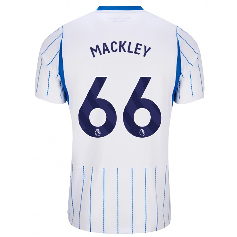 Danxen Donna Maglia Callum Mackley #66 Blu Dodger Bianco Kit Gara Away 2026/27 Maglietta