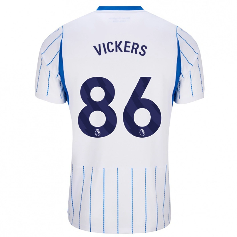 Danxen Donna Maglia Jacob Vickers #86 Blu Dodger Bianco Kit Gara Away 2026/27 Maglietta