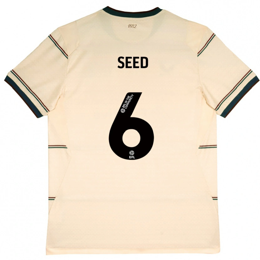 Danxen Donna Maglia Helen Seed #6 Beige Borgogna Kit Gara Away 2026/27 Maglietta