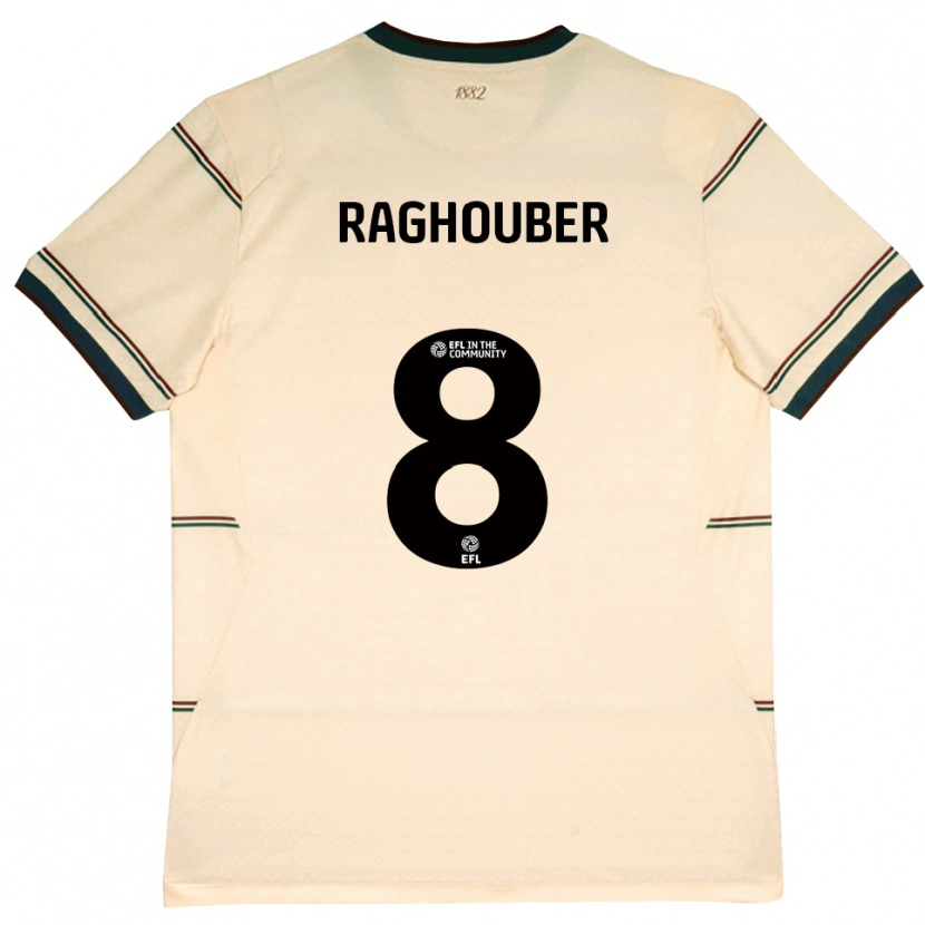 Danxen Donna Maglia Ugo Raghouber #8 Beige Borgogna Kit Gara Away 2026/27 Maglietta