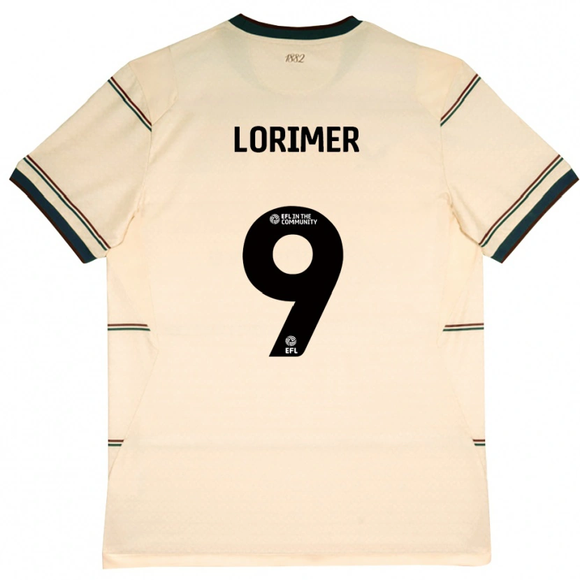 Danxen Donna Maglia Archie Lorimer #9 Beige Borgogna Kit Gara Away 2026/27 Maglietta