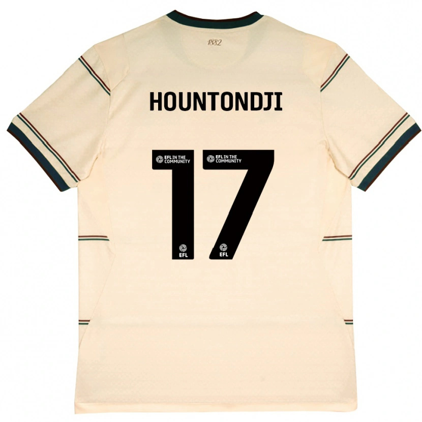 Danxen Donna Maglia Andréas Hountondji #17 Beige Borgogna Kit Gara Away 2026/27 Maglietta