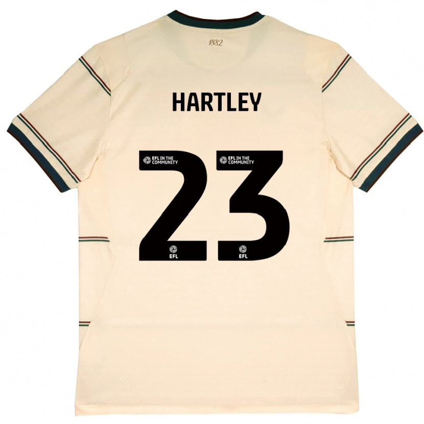 Danxen Donna Maglia Naomi Hartley #23 Beige Borgogna Kit Gara Away 2026/27 Maglietta