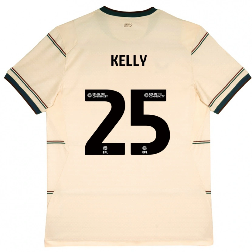 Danxen Donna Maglia Aimee Kelly #25 Beige Borgogna Kit Gara Away 2026/27 Maglietta