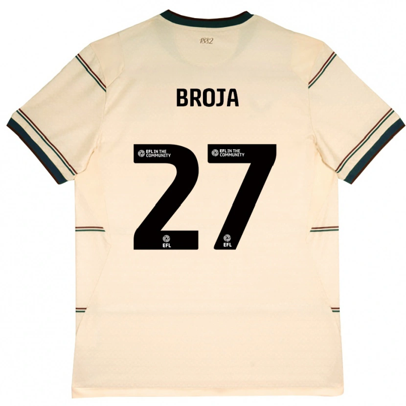 Danxen Donna Maglia Armando Broja #27 Beige Borgogna Kit Gara Away 2026/27 Maglietta