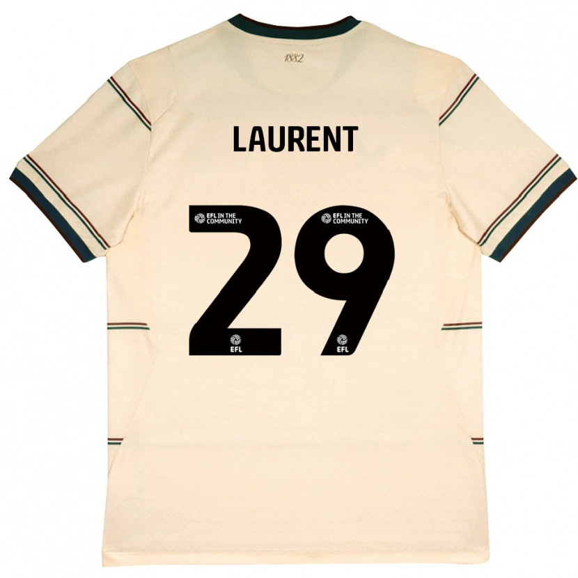 Danxen Donna Maglia Josh Laurent #29 Beige Borgogna Kit Gara Away 2026/27 Maglietta