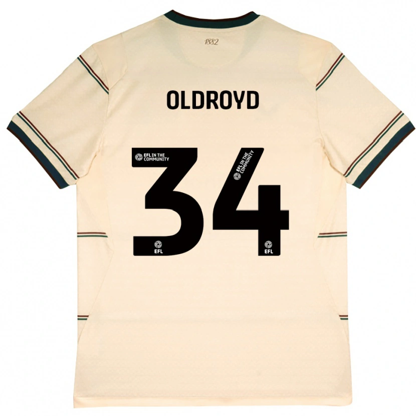 Danxen Donna Maglia Amelia Oldroyd #34 Beige Borgogna Kit Gara Away 2026/27 Maglietta