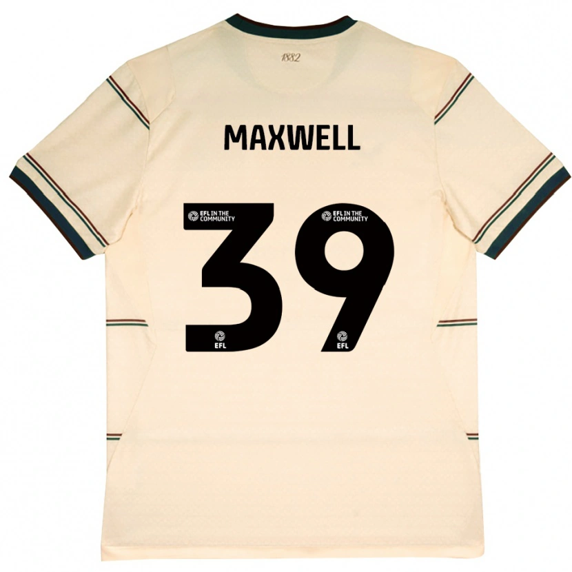 Danxen Donna Maglia Danielle Maxwell #39 Beige Borgogna Kit Gara Away 2026/27 Maglietta