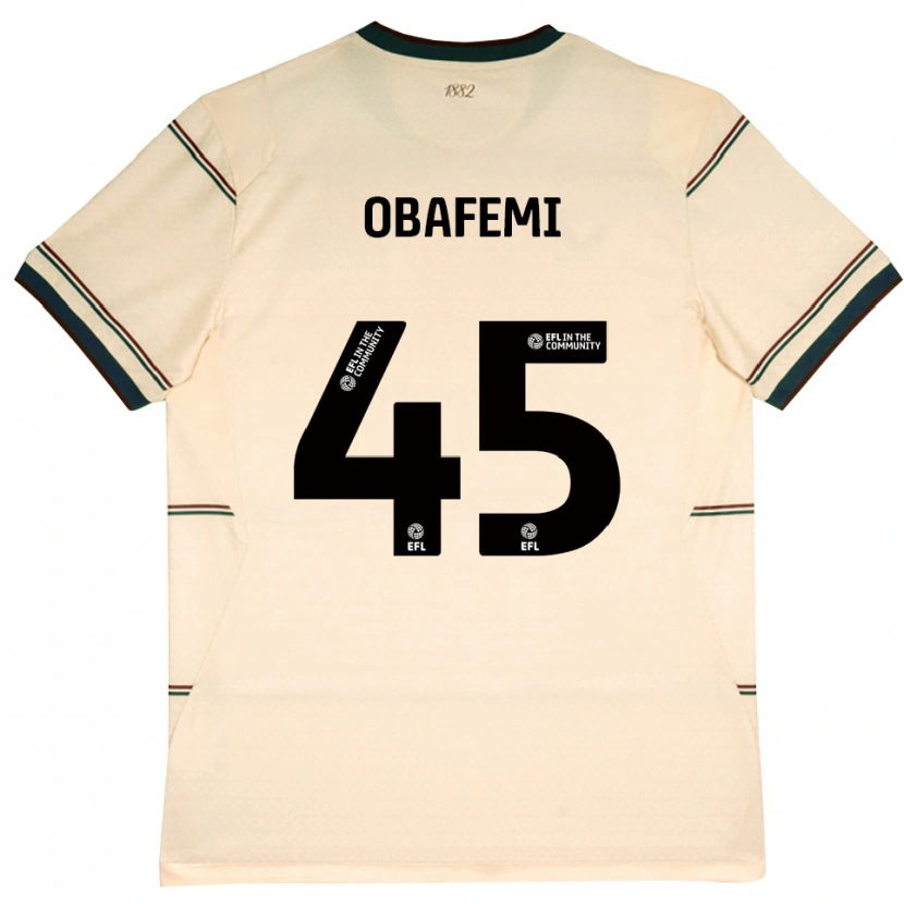 Danxen Donna Maglia Michael Obafemi #45 Beige Borgogna Kit Gara Away 2026/27 Maglietta