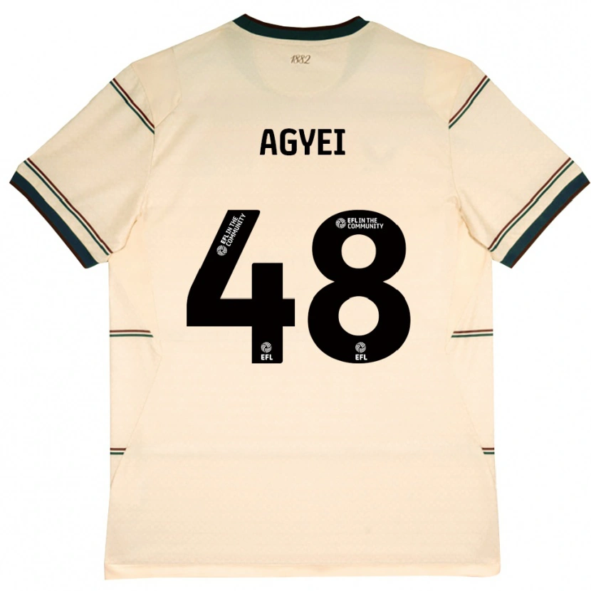 Danxen Donna Maglia Enock Agyei #48 Beige Borgogna Kit Gara Away 2026/27 Maglietta