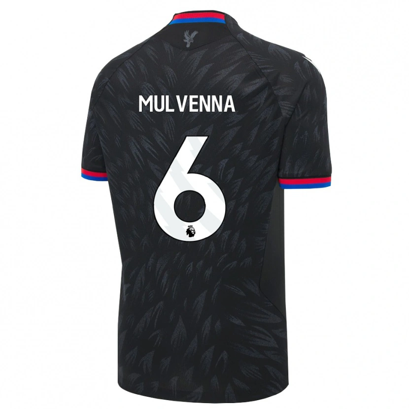 Danxen Donna Maglia Alfie Mulvenna #6 Nero Blu Rosso Kit Gara Away 2026/27 Maglietta