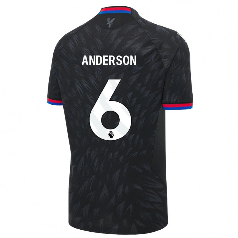 Danxen Donna Maglia Raihaan Anderson #6 Nero Blu Rosso Kit Gara Away 2026/27 Maglietta