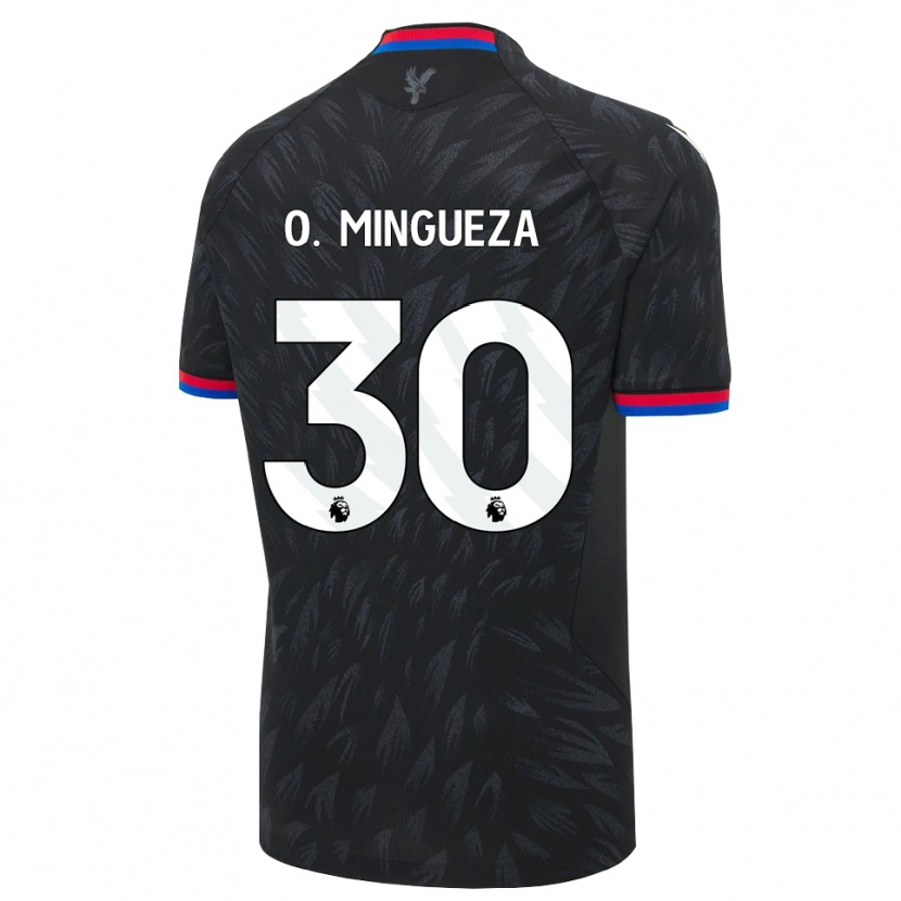 Danxen Donna Maglia Óscar Mingueza #30 Nero Blu Rosso Kit Gara Away 2026/27 Maglietta