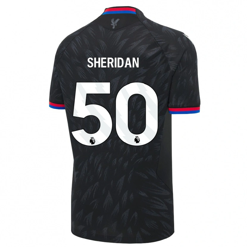 Danxen Donna Maglia Joe Sheridan #50 Nero Blu Rosso Kit Gara Away 2026/27 Maglietta