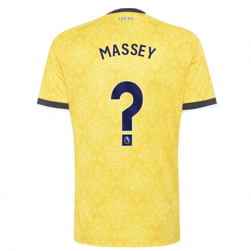 Danxen Donna Maglia Alex Massey #0 Giallo Bianco Nero Kit Gara Away 2026/27 Maglietta