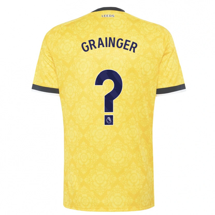 Danxen Donna Maglia Owen Grainger #0 Giallo Bianco Nero Kit Gara Away 2026/27 Maglietta