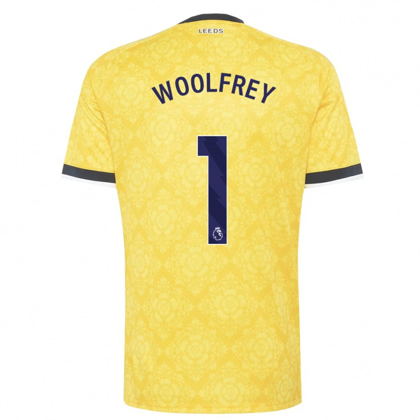Danxen Donna Maglia Joshua Woolfrey #1 Giallo Bianco Nero Kit Gara Away 2026/27 Maglietta