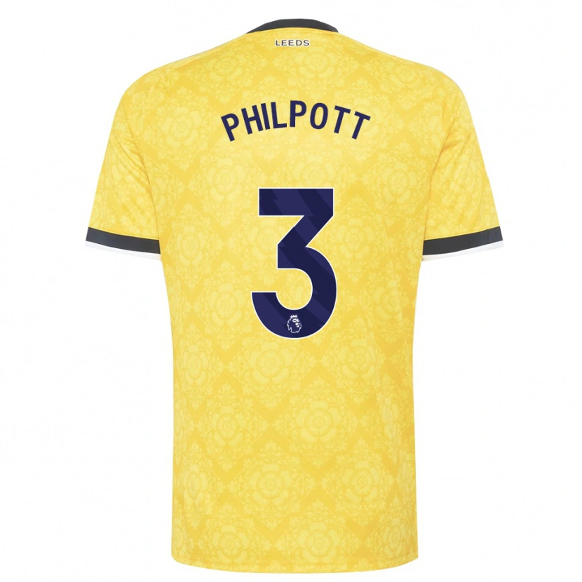 Danxen Donna Maglia Louie Philpott #3 Giallo Bianco Nero Kit Gara Away 2026/27 Maglietta