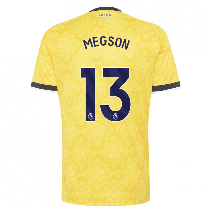 Danxen Donna Maglia Miller Megson #13 Giallo Bianco Nero Kit Gara Away 2026/27 Maglietta
