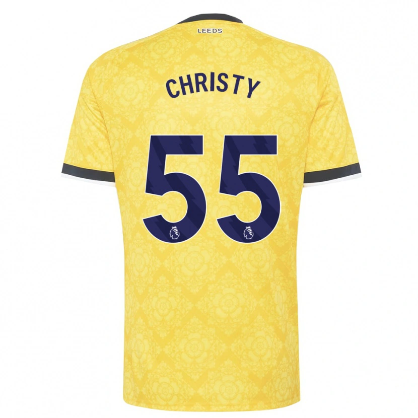 Danxen Donna Maglia Harry Christy #55 Giallo Bianco Nero Kit Gara Away 2026/27 Maglietta