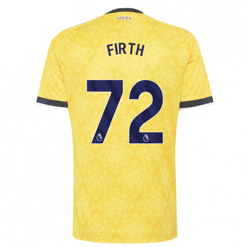 Danxen Donna Maglia Will Firth #72 Giallo Bianco Nero Kit Gara Away 2026/27 Maglietta