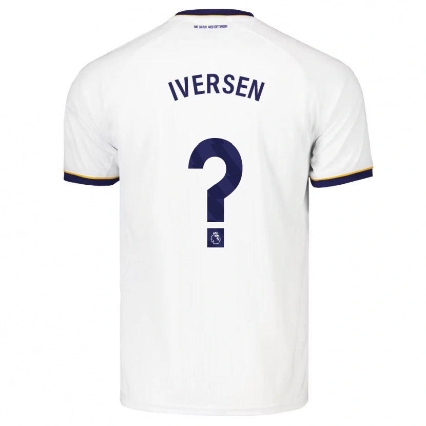 Danxen Donna Maglia Einar Iversen #0 Blu Notte Bianco Giallo Kit Gara Away 2026/27 Maglietta