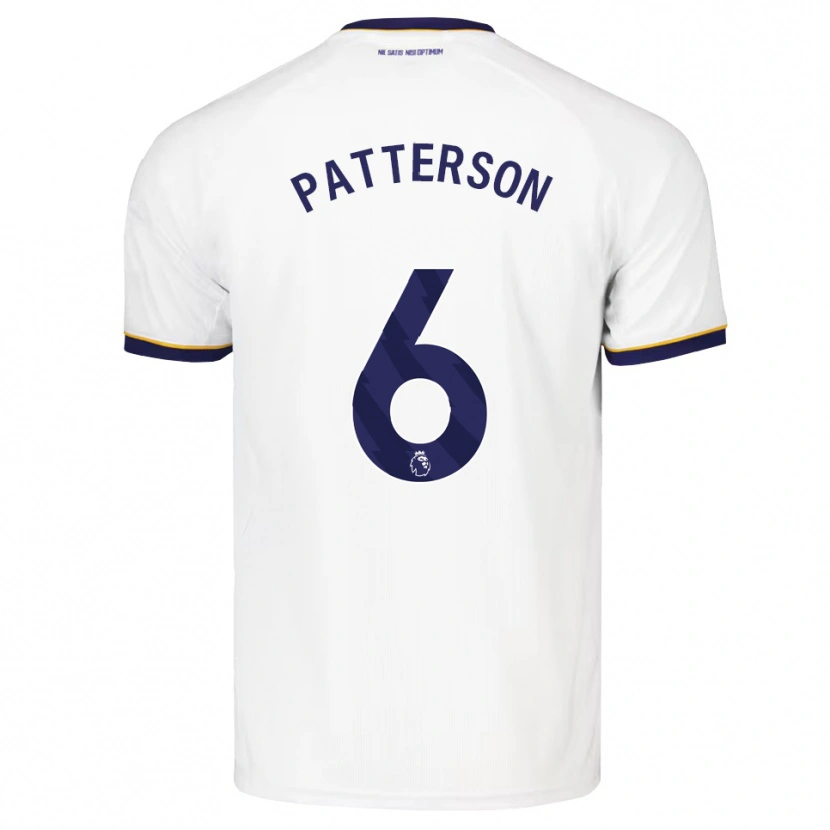 Danxen Donna Maglia Jack Patterson #6 Blu Notte Bianco Giallo Kit Gara Away 2026/27 Maglietta