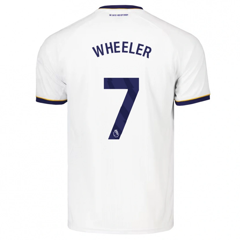Danxen Donna Maglia Clare Wheeler #7 Blu Notte Bianco Giallo Kit Gara Away 2026/27 Maglietta