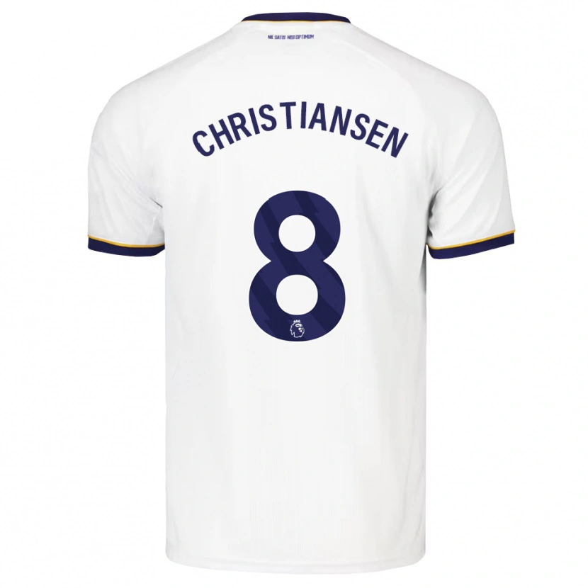 Danxen Donna Maglia Izzy Christiansen #8 Blu Notte Bianco Giallo Kit Gara Away 2026/27 Maglietta