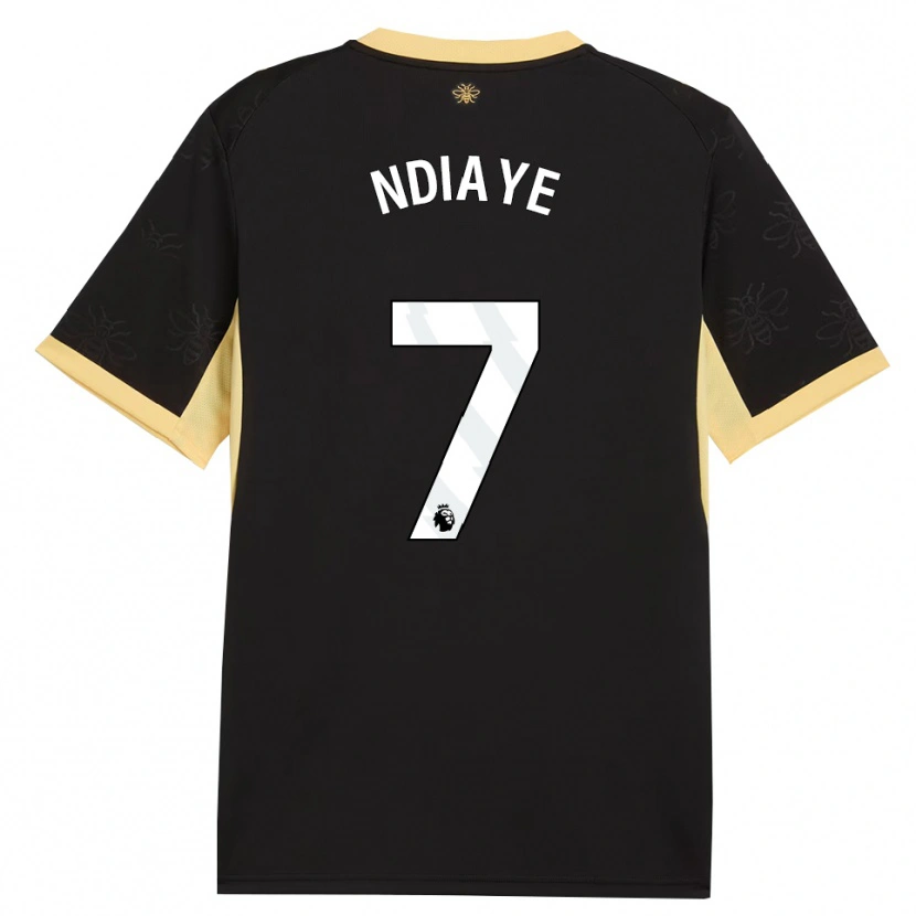 Danxen Donna Maglia Iliman Ndiaye #7 Giallo Nero Kit Gara Away 2026/27 Maglietta