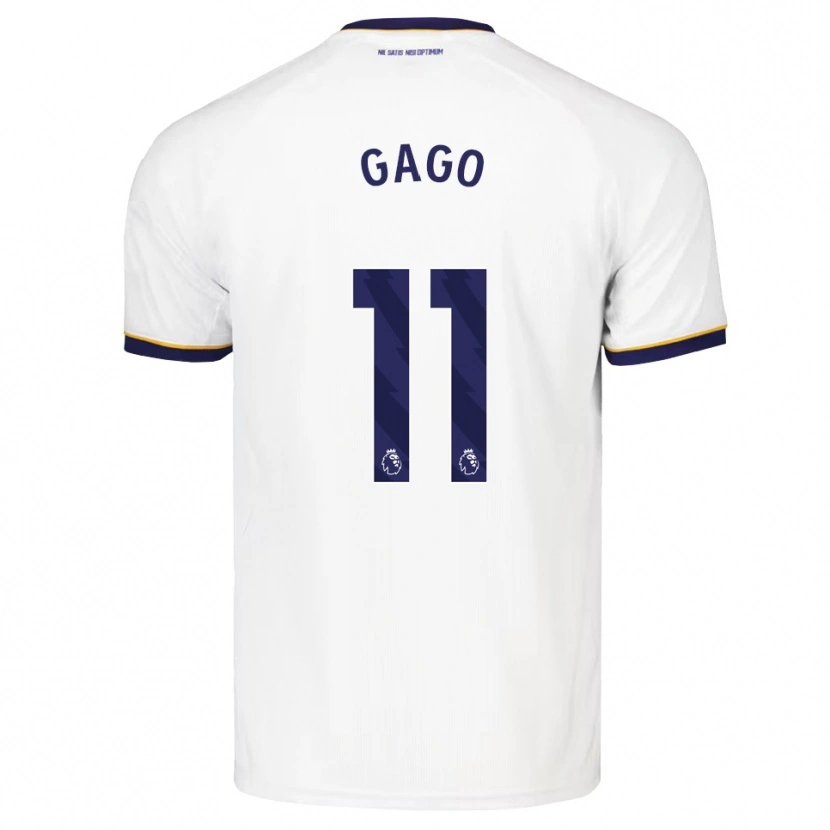 Danxen Donna Maglia Kelly Gago #11 Blu Notte Bianco Giallo Kit Gara Away 2026/27 Maglietta