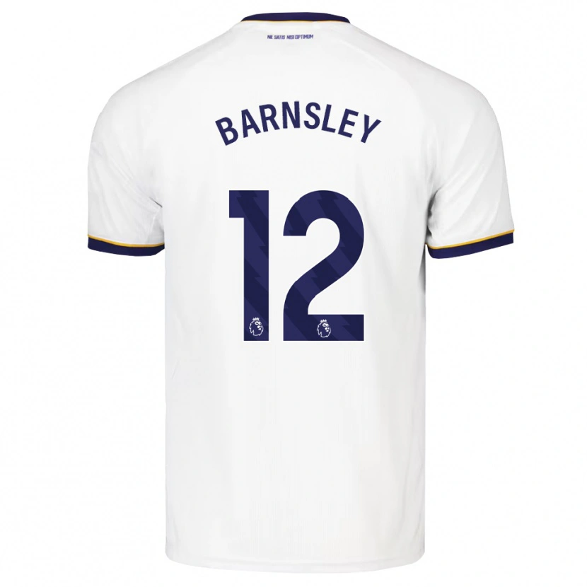 Danxen Donna Maglia Fraser Barnsley #12 Blu Notte Bianco Giallo Kit Gara Away 2026/27 Maglietta