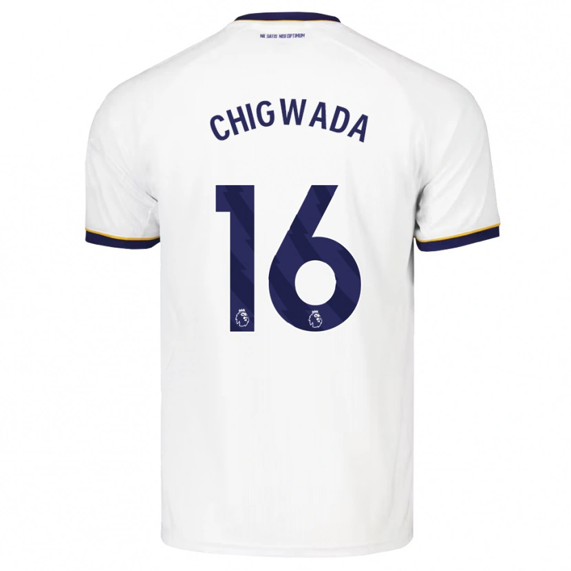 Danxen Donna Maglia Josh Chigwada #16 Blu Notte Bianco Giallo Kit Gara Away 2026/27 Maglietta