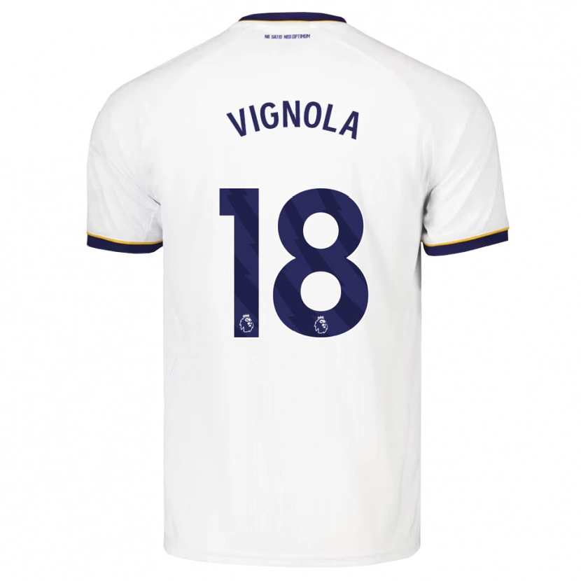Danxen Donna Maglia Ornella Vignola #18 Blu Notte Bianco Giallo Kit Gara Away 2026/27 Maglietta