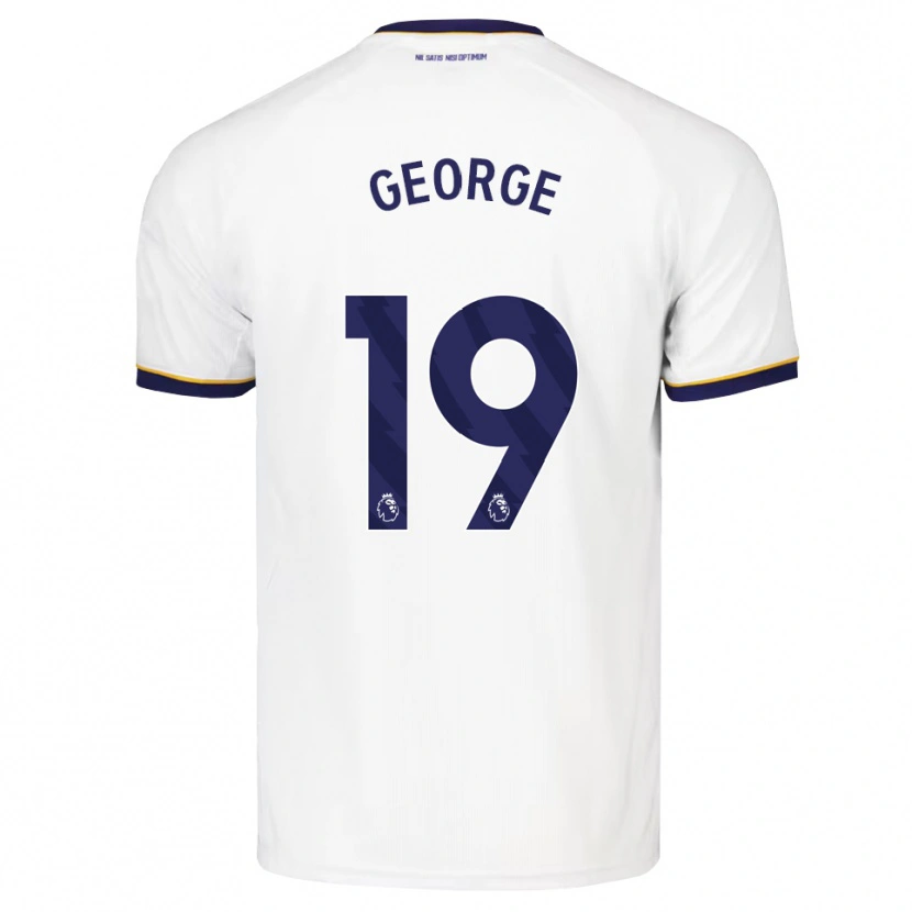 Danxen Donna Maglia Tyrique George #19 Blu Notte Bianco Giallo Kit Gara Away 2026/27 Maglietta