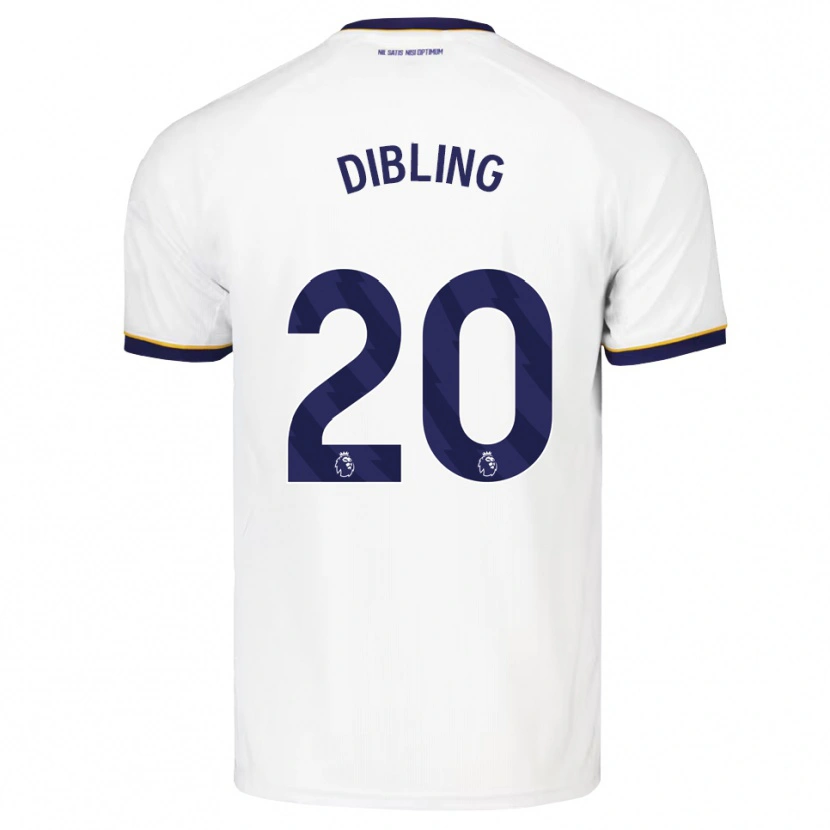 Danxen Donna Maglia Tyler Dibling #20 Blu Notte Bianco Giallo Kit Gara Away 2026/27 Maglietta