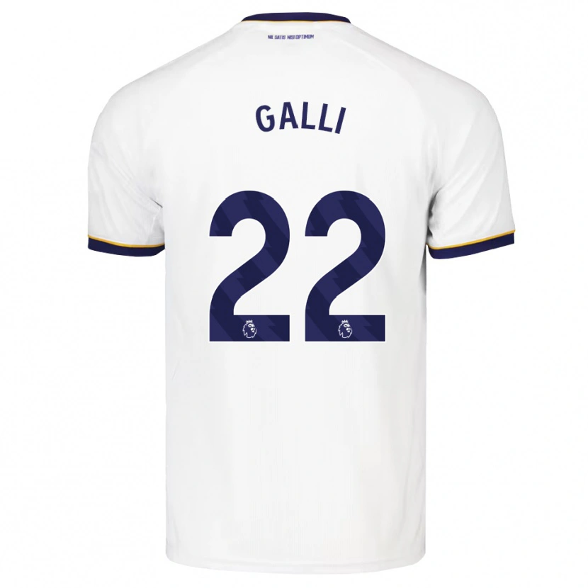 Danxen Donna Maglia Aurora Galli #22 Blu Notte Bianco Giallo Kit Gara Away 2026/27 Maglietta
